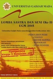 Poster SEni dan Sastra sampel - diperpanjang